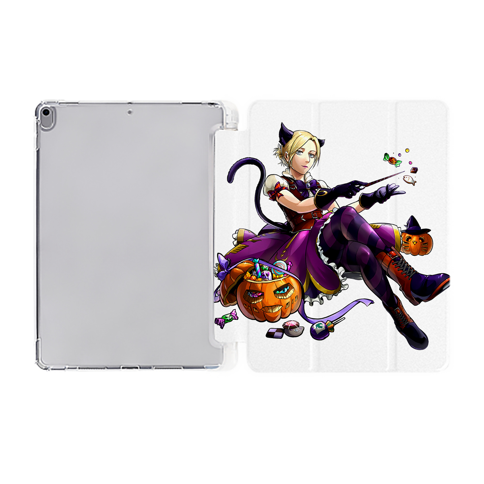 （画像用） 進撃の巨人 アニ・レオンハート Attack on Titan Annie Leonhart IPad ケース ペン収納付き 三つ折りスタンド PUレザー×シリコン 対応機種9.5/10.5/10.9インチ